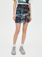 Акція на Спідниця міні літня пряма жіноча Pull & Bear XAZ234089CXUM XS Різнобарвна від Rozetka