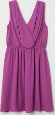 Акція на Плаття міді жіноче H&M XAZ124436AHYL L Фіолетове від Rozetka