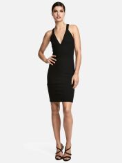 Акція на Плаття коротке осіннє жіноче H&M XAZ127840IASN 42 Чорне від Rozetka
