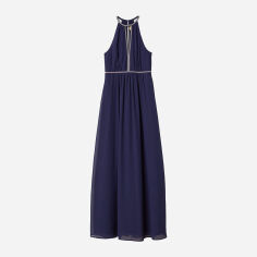 Акція на Сукня міді літня жіноча H&M XAZ181079UPQD 36 Синя з сріблястим від Rozetka