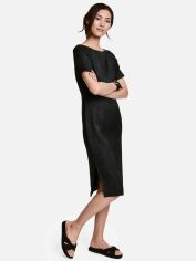 Акція на Плаття міді літнє жіноче H&M XAZ181079IIFD 36 Чорне від Rozetka