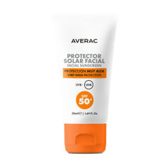 Акція на Сонцезахисний крем для обличчя Averac Solar Facial Sunscreen Cream, SPF 50+, 50 мл від Eva