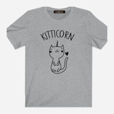 Акция на Футболка Love&Live Kitticorn LLP00865 2XL Сіра от Rozetka