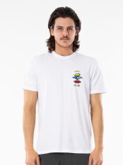 Акція на Футболка бавовняна довга чоловіча Rip Curl Search Icon Tee CTESV9-1000 XL Біла від Rozetka