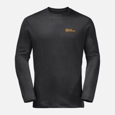 Акція на Лонгслів чоловічий Jack Wolfskin Essential Longsleeve M 1808821-6000 M Чорний від Rozetka