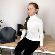 Акция на Гольф для девочки Art Knit молочный 122 от Podushka