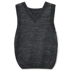 Акція на Жилетка для мальчика Art Knit графитовый 134-140 від Podushka
