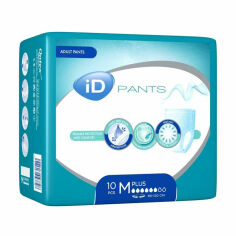 Акция на Підгузки-труси для дорослих ID Plus Pants, розмір Medium (80-120 см), 10 шт от Eva