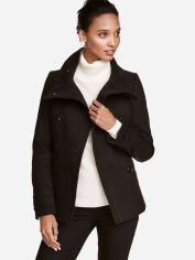 Акція на Пальто осіннє коротке жіноче H&M 0390162-07 40 Чорне від Rozetka