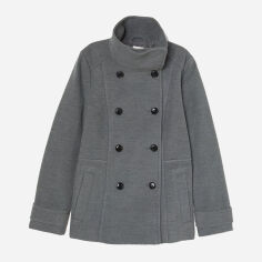 Акція на Пальто осіннє коротке жіноче H&M 0755360-01 38 Сіре від Rozetka