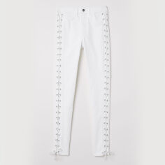 Акція на Джинси Skinny жіночі H&M XAZ140360NDJW 32 Білі від Rozetka