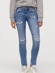 Акція на Джинси Slim Fit жіночі H&M XAZ169965HNPC 28-34 Сині від Rozetka