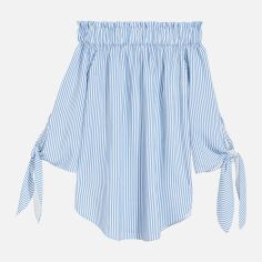 Акція на Топ жіночий H&M XAZ108558OOCT 34 Білий з синім від Rozetka
