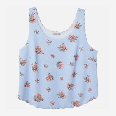 Акція на Топ жіночий H&M XAZ129373YSDT 2XL Блакитний з різнокольоровим від Rozetka