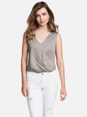 Акція на Топ жіночий H&M XAZ060101LBYF S Сірий від Rozetka