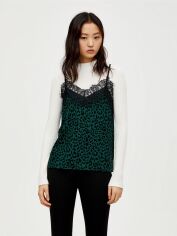 Акція на Топ жіночий Pull & Bear XAZ234639MXQC XS Зелений з чорним від Rozetka