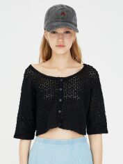 Акція на Топ жіночий Pull & Bear XAZ237512OCAC S Чорний від Rozetka