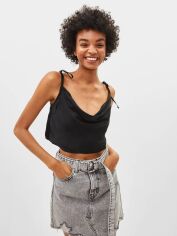Акція на Топ жіночий Bershka XAZ232923COWK M Чорний від Rozetka