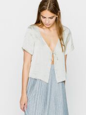 Акція на Топ жіночий Pull & Bear XAZ234465UTZG S Темно-бежевий від Rozetka