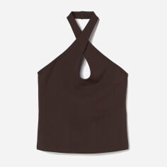 Акція на Топ жіночий H&M XAZ324849COAY L Коричневий від Rozetka