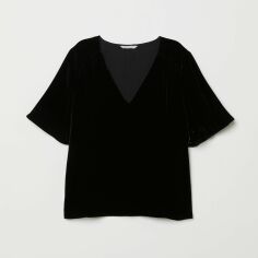 Акція на Футболка H&M XAZ178369WXCE 42 Чорна від Rozetka