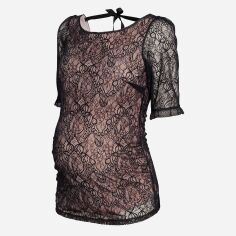 Акція на Футболка для вагітних H&M Mama XAZ088427ZUPT S Бежева з чорним від Rozetka