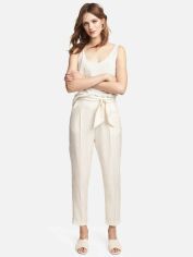 Акція на Штани жіночі H&M XAZ081584GBNJ 36 Білі з молочним від Rozetka