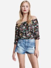 Акція на Блузка жіноча H&M XAZ016932QJJA 36 Чорна з різнокольоровим від Rozetka