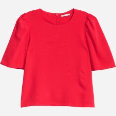 Акція на Блузка жіноча H&M XAZ127389ERKQ 32 Червона від Rozetka