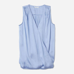 Акція на Блузка жіноча H&M XAZ118951SYXA XS Блакитна від Rozetka