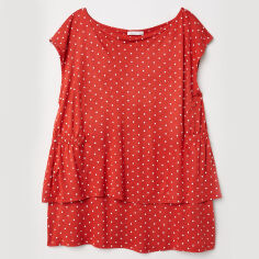 Акція на Блузка для годуючих мам жіноча H&M Mama XAZ108682WZSK S Червона з білим від Rozetka