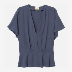 Акція на Блузка жіноча H&M XAZ173108HHCB 40 Синя від Rozetka