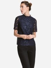 Акція на Блузка жіноча H&M XAZ073573CLYI S Темно-синя від Rozetka