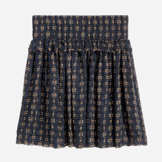 Акція на Спідниця H&M XAZ089081MCIO XS Темно-синя з жовтим від Rozetka