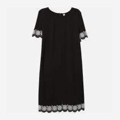 Акція на Плаття міді жіноче H&M XAZ124029KXKI 38 Чорне з білим від Rozetka