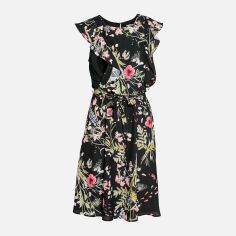 Акція на Сукня міді осіння жіноча H&M XAZ128438KSKF S Чорне від Rozetka