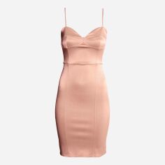 Акція на Сукня міді літня жіноча H&M XAZ049127RBSS 44 Блідо-рожева від Rozetka