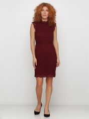 Акція на Сукня коротка літня жіноча H&M XAZ146909CACY 36 Бордова від Rozetka