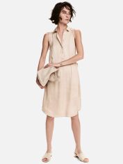 Акція на Сукня-сорочка міді літня жіноча H&M XAZ060027ZNRJ 42 Бежева від Rozetka