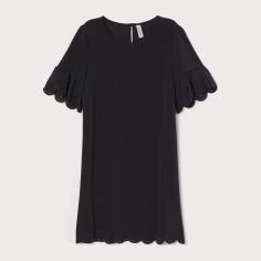 Акція на Плаття коротке літнє жіноче H&M XAZ208699XWOL 40 Чорне від Rozetka