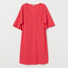 Акція на Плаття коротке літнє жіноче H&M XAZ209182KPPF 34 Вишневе від Rozetka