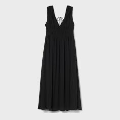 Акція на Плаття міді літнє жіноче H&M XAZ326637LGCV M Чорне від Rozetka