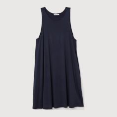 Акція на Сукня коротка літня жіноча H&M XAZ273622BXFA XS Темно-синя від Rozetka