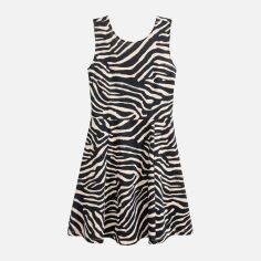 Акція на Плаття коротке літнє жіноче H&M XAZ129832YLVZ S Чорне з бежевим від Rozetka