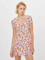 Акція на Сукня коротка літня жіноча Bershka XAZ303520GBKP XS Біла від Rozetka