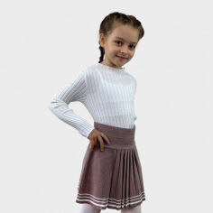 Акція на Юбка детская Герда с люрексом Art Knit сухая роза 128-134 від Podushka