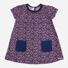 Акция на Дитяче літнє плаття для дівчинки H&M 2601-20266092 68 см Темно-синє з вишнею от Rozetka