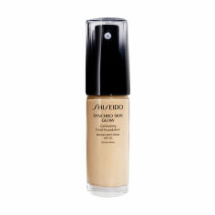 Акція на Тональна основа-флюїд для обличчя Shiseido Synchro Skin Glow Luminizing Fluid Foundation SPF 20 Golden 3, 30 мл від Eva