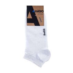 Акція на Шкарпетки чоловічі AmiGO F05 спортивні, білі, розмір 25 від Eva