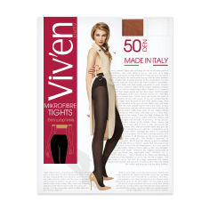 Акція на Колготки жіночі Viv'en petty Microfibre Tights без шортиків, 50 DEN, шоколад, розмір 5 від Eva